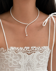 18K Infinite Pearl Drape Choker