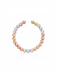18K Shimmer Tri-Color Open Ring