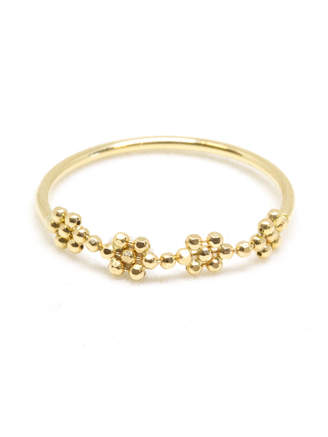Sapphire Ring Poppy Finch Rings 18K Flower Bead Ring – POPPY FINCH