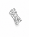 18K Soleil Crisscross Diamond Ring