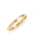 2mm Hammered Gold Ring