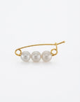 Three Pearl Brooch
