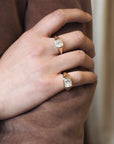 Aras Diamond Signet Ring