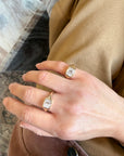 Aras Diamond Signet Ring