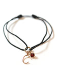 Cord Charm Bracelet Black