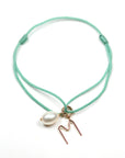 Cord Charm Bracelet Green