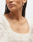 Gold Daisy Pearl Earrings
