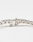 East-West Oval Lab Diamond Tennis Bracelet