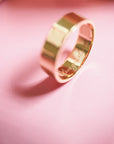 Recycled Gold Flat Wedding Band