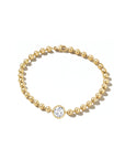 Round Lab Diamond Ball Chain Bracelet