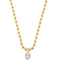 Pear Lab Diamond Ball Chain Necklace
