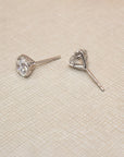 Round Lab Diamond Solitaire Studs