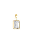 Emerald Cut Lab Diamond Pendant