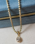 Pear Lab Diamond Pendant