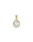 Round Lab Diamond Pendant