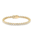 Bezel Lab Diamond Tennis Bracelet Small