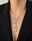 Large Mixed Link Chain with Swivel & Charm Clasp