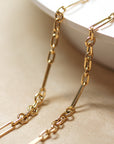 Large Mixed Link Chain with Swivel & Charm Clasp