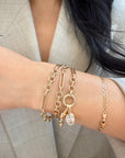 Large Mixed Link Chain with Swivel & Charm Clasp