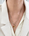 Large Mixed Link Chain with Swivel & Charm Clasp