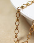 Large Oval Link Chain with Swivel & Charm Clasp