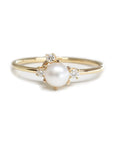 Pearl Gemstone Cluster Ring