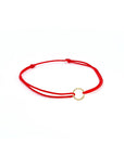 Cord Charm Bracelet Red