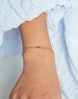 Ruby Chain Link Bracelet