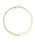 Double Box Shimmer Chain Bracelet