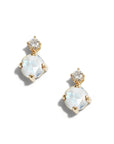 Rosecut Gemstone Diamond Earrings