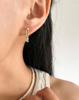 Diamond Duo Link Earrings