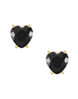 Sweetheart Gem Stud Earrings