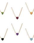 Sweetheart Gem Pendant Necklace