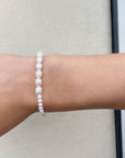 Contrast Pearl Strand Bracelet