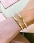 Gem Heart Pearl Bracelet