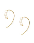 Triple Baby Pearl Hook Earrings