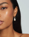 Duo Pearl Hook Earrings