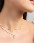 Petite Oval Pearl Choker Necklace
