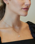 Shimmer Pearl Pull Through Necklace