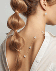 Pearl Flower Station Necklace