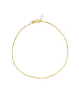 14K Gold Shimmer Chain Bracelet