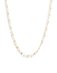 18K Shimmer Beaded Duo Necklace