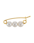 Three Pearl Brooch