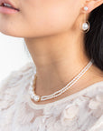Contrast Baroque Pearl Necklace