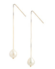 Baroque Pearl Threader Earrings