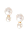 Duo Pearl Stud Earrings