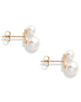 Duo Pearl Stud Earrings