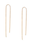 Gold Arch Box Chain Earrings