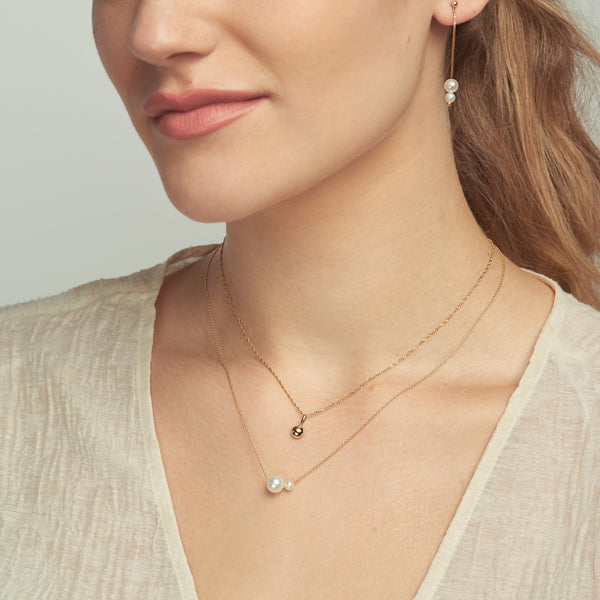 Gold Dome Pendant Necklace – POPPY FINCH