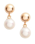 Petite Ball Pearl Duo Earrings